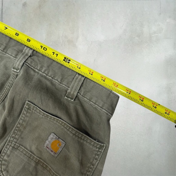 Carhartt Men's 34x32 Green B11 Baggy Dungaree Workwear Pants Carpenter Utility - Picture 6 of 7